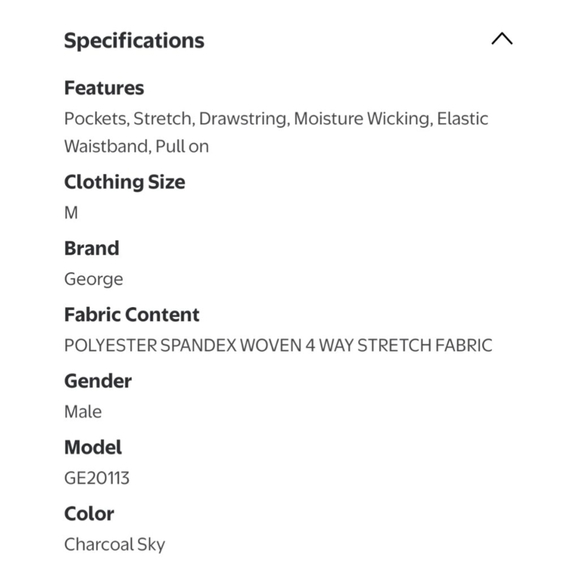 Men's George Shorts Size M charcoal sky Casual - Picture 5 of 15